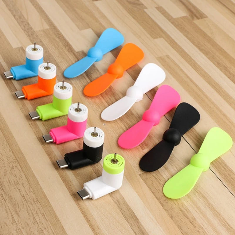 Mini Ventilateur USB Type-C – Portable & Rechargeable pour Smartphone