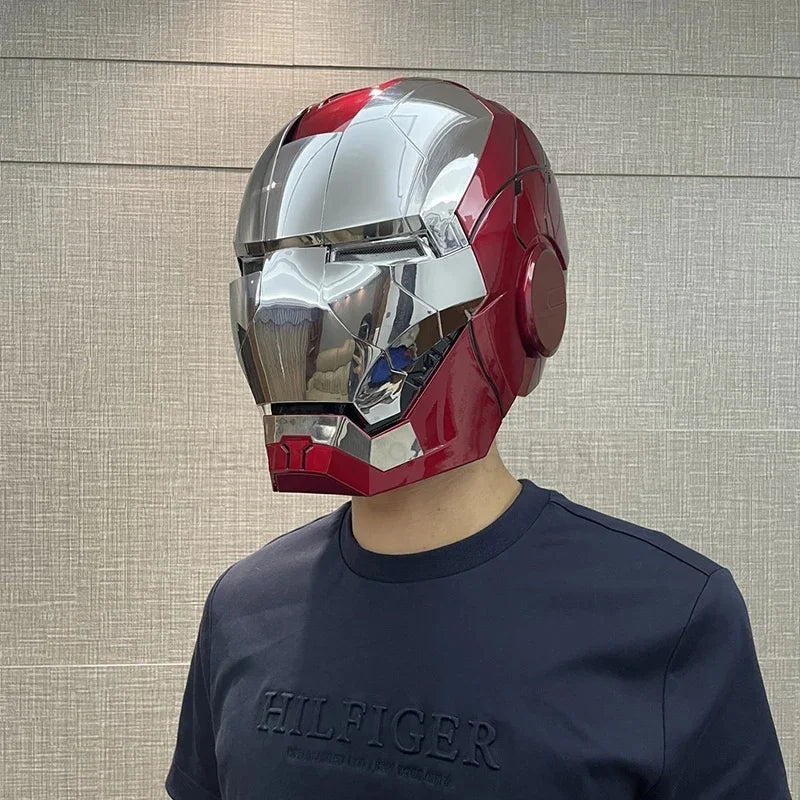 Casque Iron Man MK5 Électrique – Commande Vocale & Télécommande | Échelle 1:1