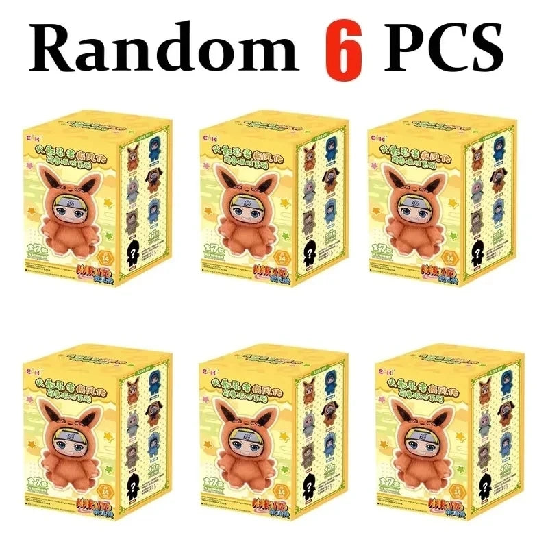 2026 A Series of Cute Plush Toys, Cartoon Backpacks, Pendants, Anime Peripheral Gift Boxes Naruto Blind Box Gifts Toy Collection