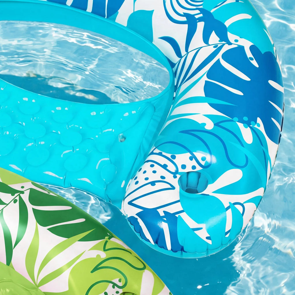 Fauteuils Gonflables Piscine – Lot de 2 avec Porte-Gobelet