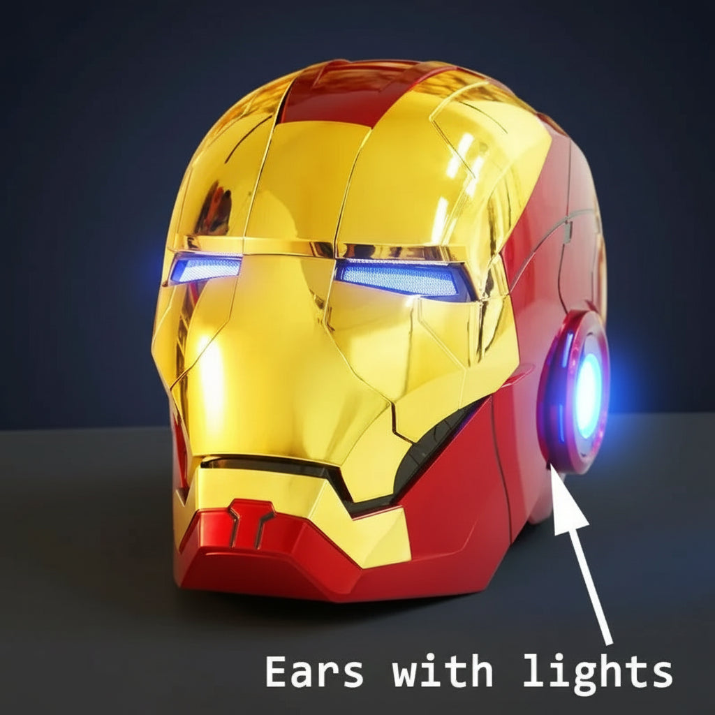 Casque Iron Man MK5 Électrique – Commande Vocale & Télécommande | Échelle 1:1