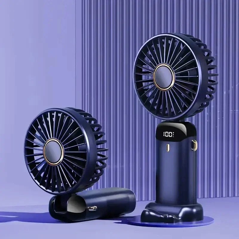 Ventilateur rechargeable LED avec affichage digital