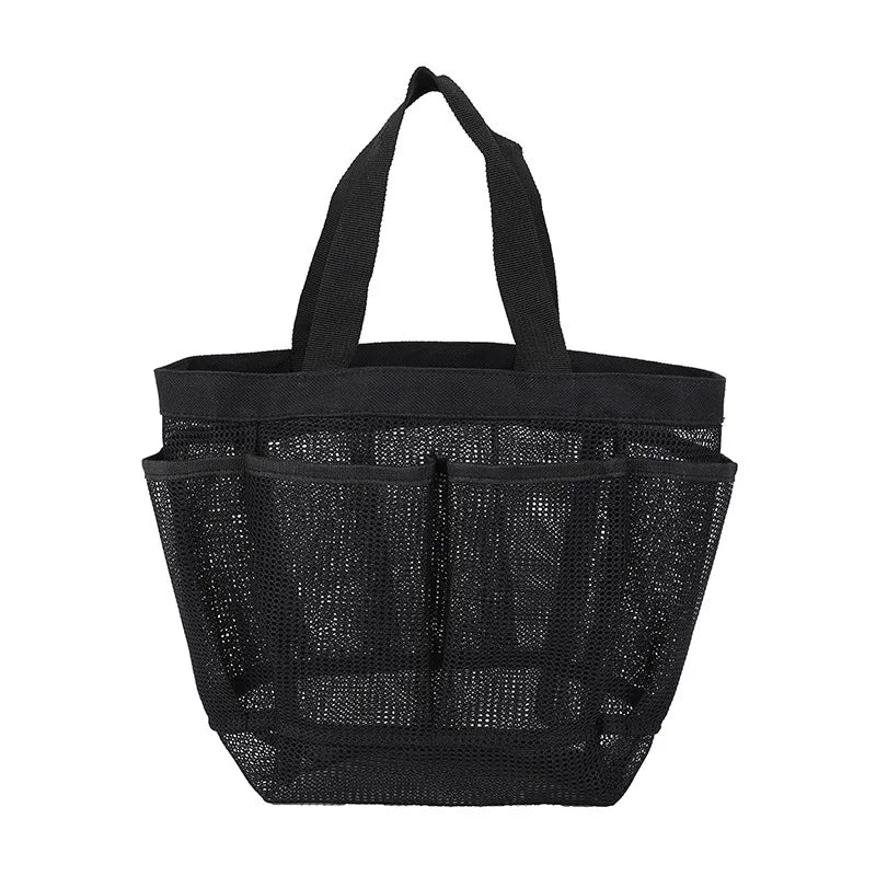 Grand Sac de Plage Mesh – Portable & Léger | Noir