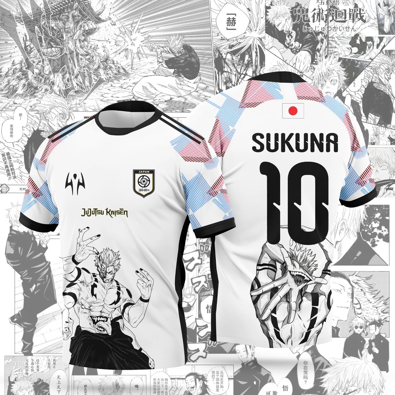 T-Shirt Anime Jujutsu Kaisen – Gojo Satoru | Style Manga Unisexe