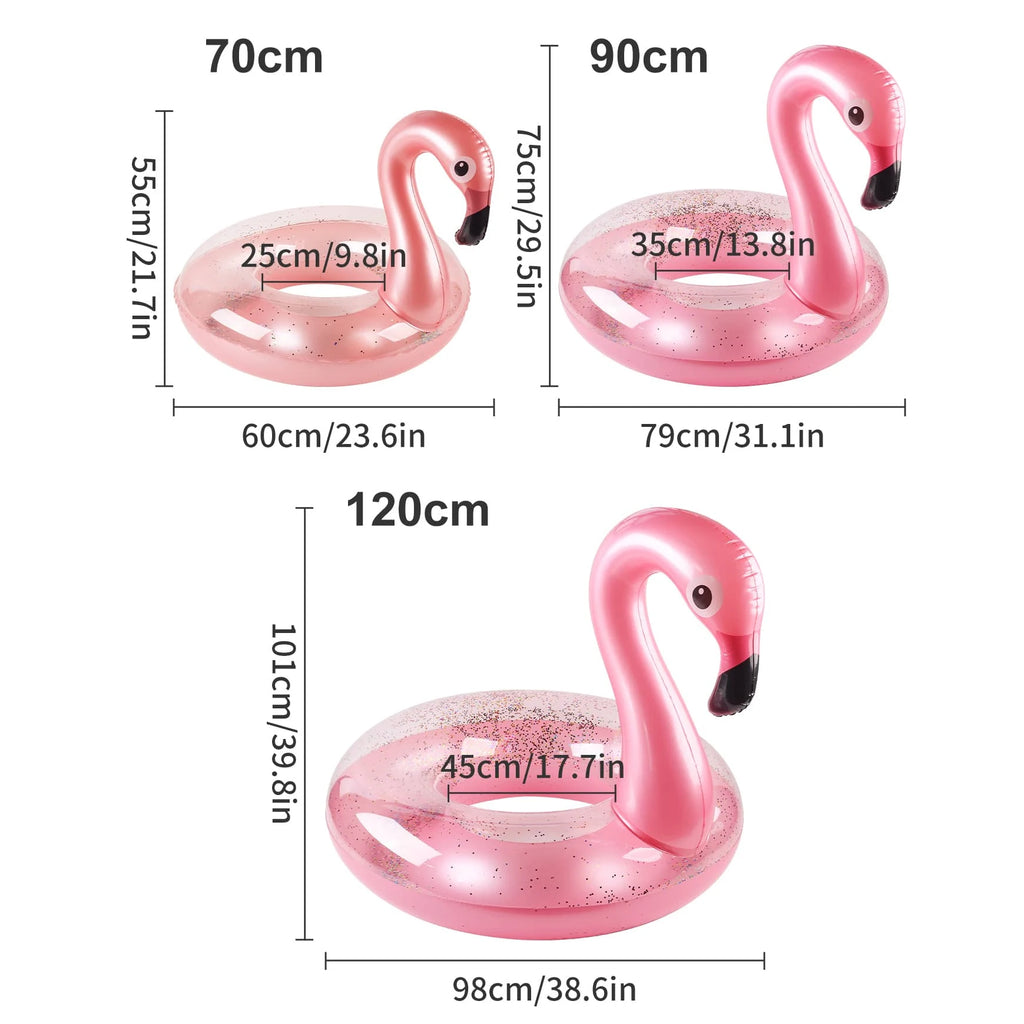 Bouée Flamant Rose Gonflable – Anneau de Natation Adulte & Enfant