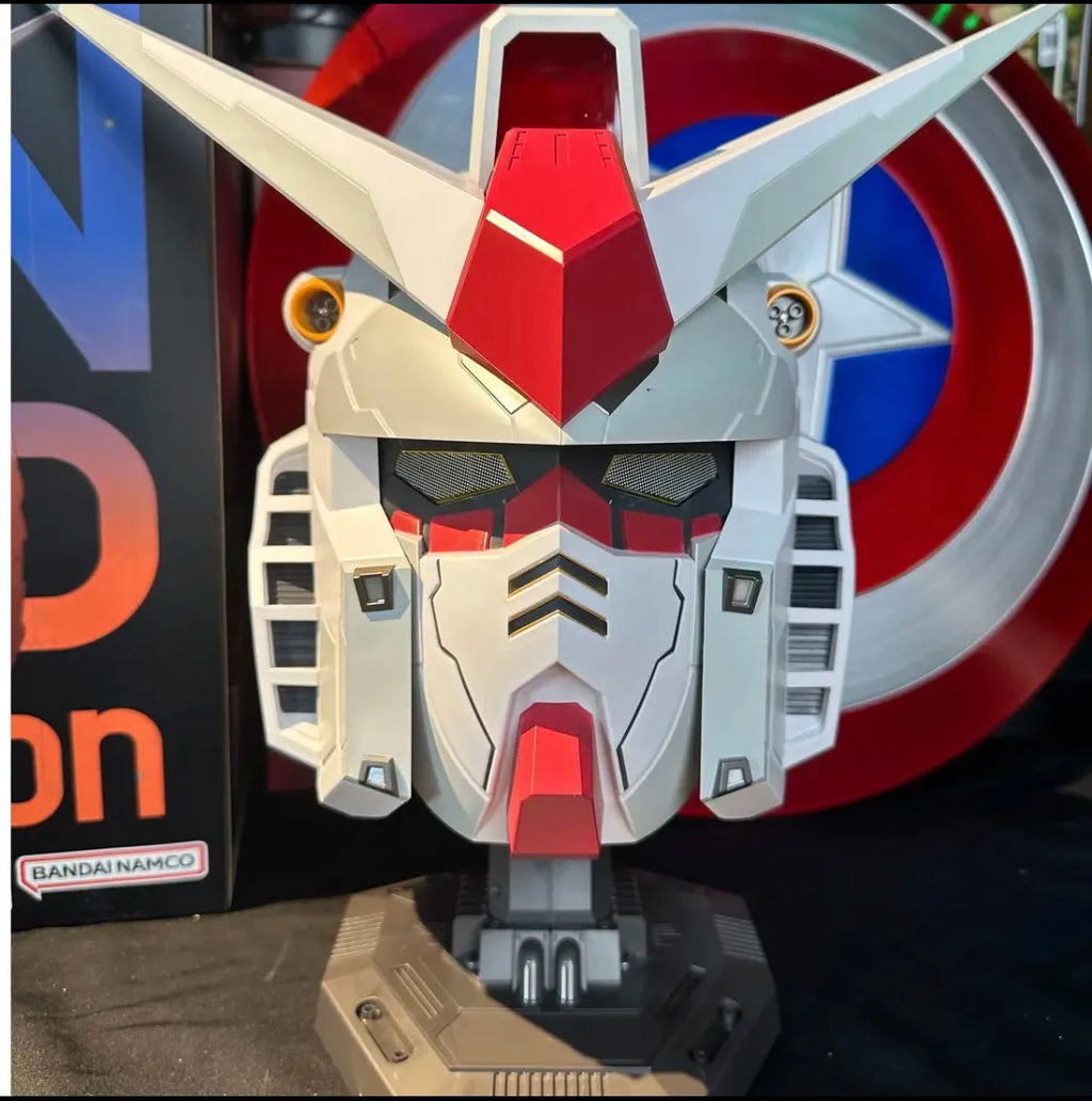 Casque Gundam RX78 Lumineux Full Face – LED Intégrées | Cosplay & Collection
