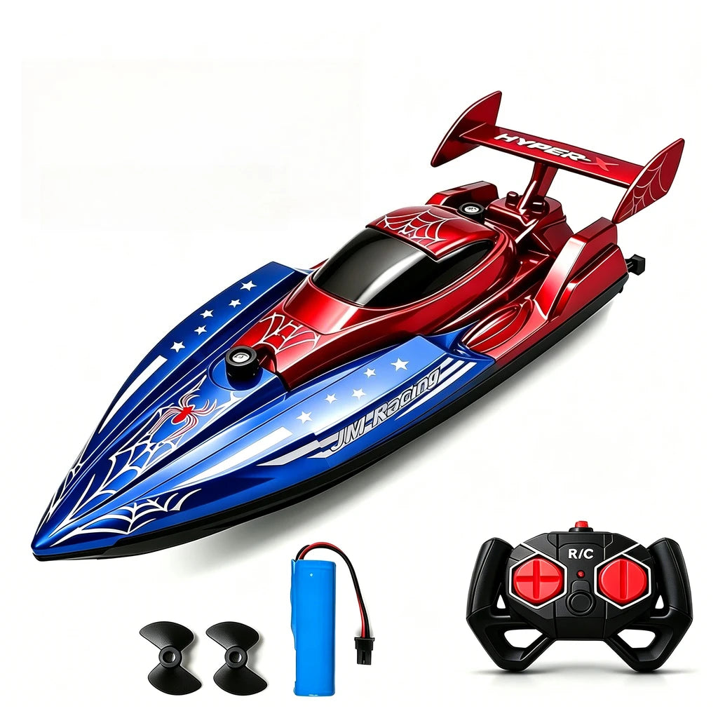 Bateau Télécommandé RC – Lot de 2 pour Enfants | Jeu Aquatique