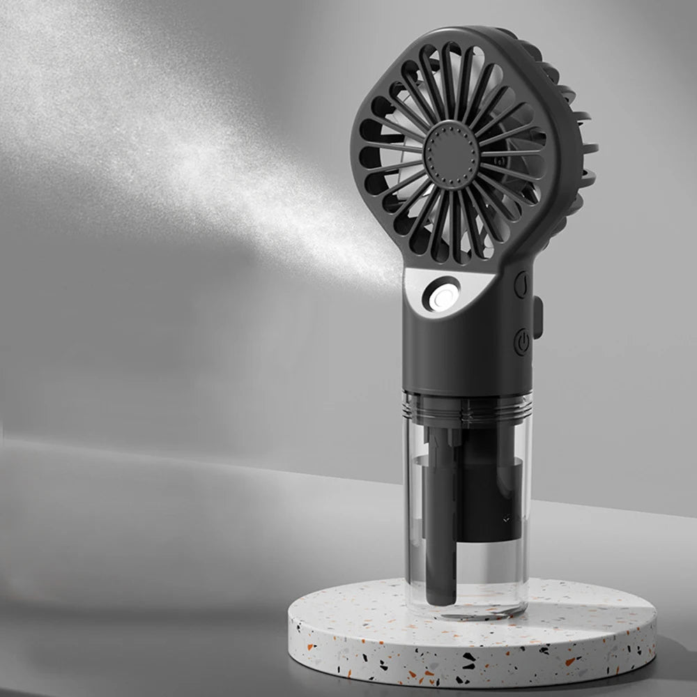 Ventilateur brumisateur portable rechargeable USB - 4 vitesses