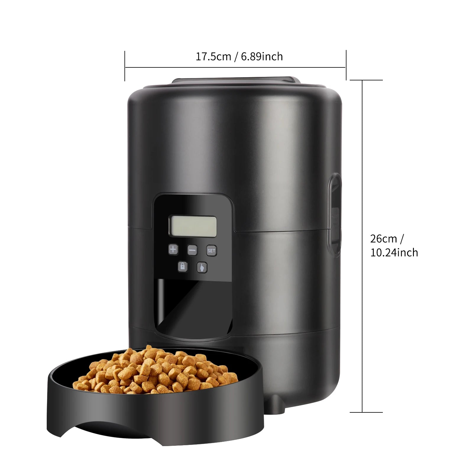2L Cat Automatic Feeder, Smart Cat Food Distributor, Three Models: Button Model; WIFI Model: Video Model Can Be Selected