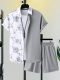 Ensemble chemise hawaïenne + short de plage pour homme