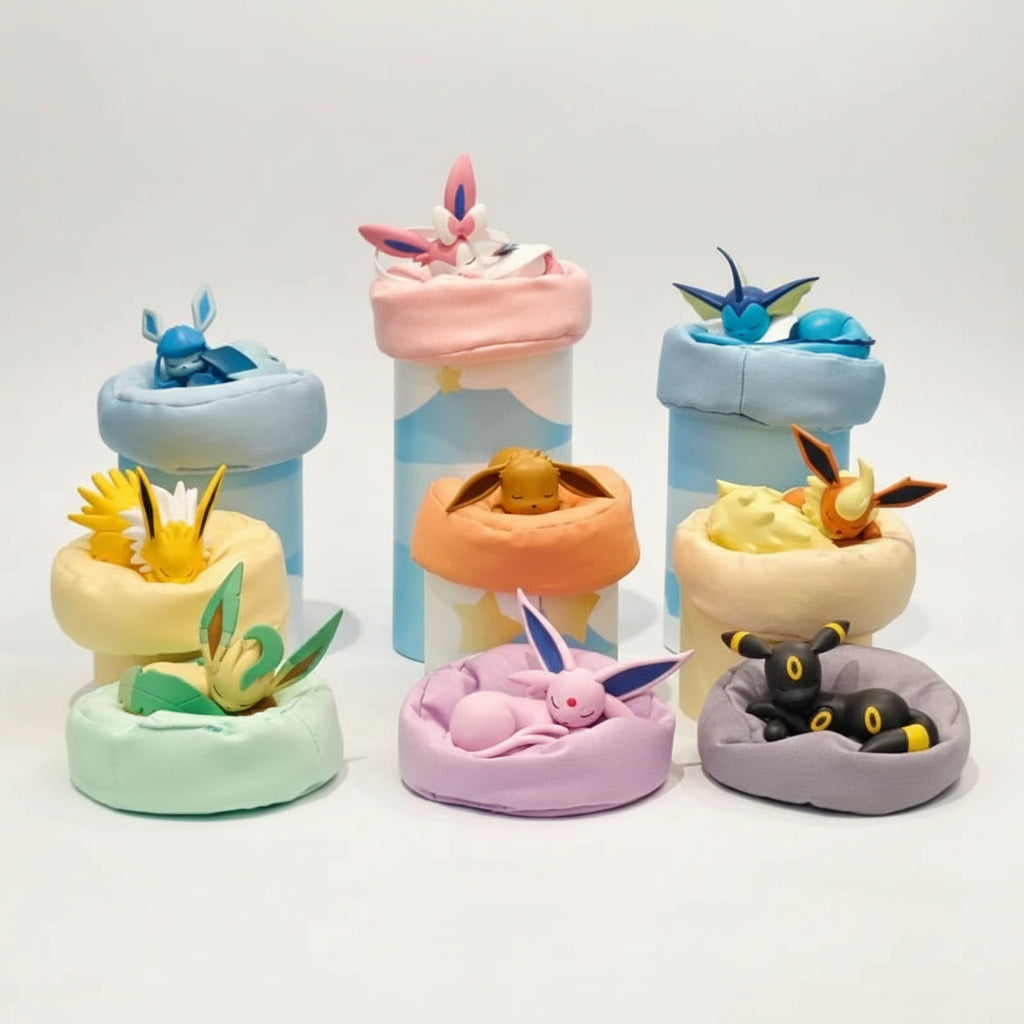 Pokémon Evoli & Évolutions – Figurine Sleeping Series (Blind Box)