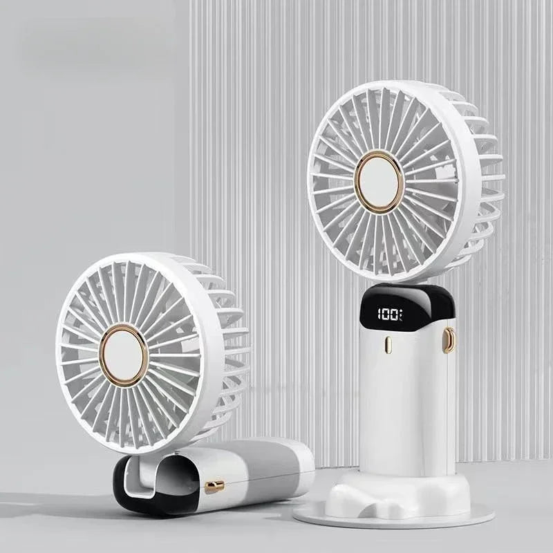 Ventilateur rechargeable LED avec affichage digital