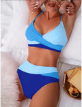 Bikini deux pièces sexy dos nu avec laçage croisé