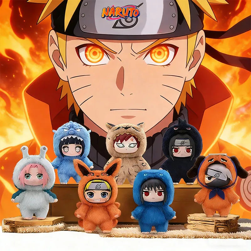 2026 A Series of Cute Plush Toys, Cartoon Backpacks, Pendants, Anime Peripheral Gift Boxes Naruto Blind Box Gifts Toy Collection