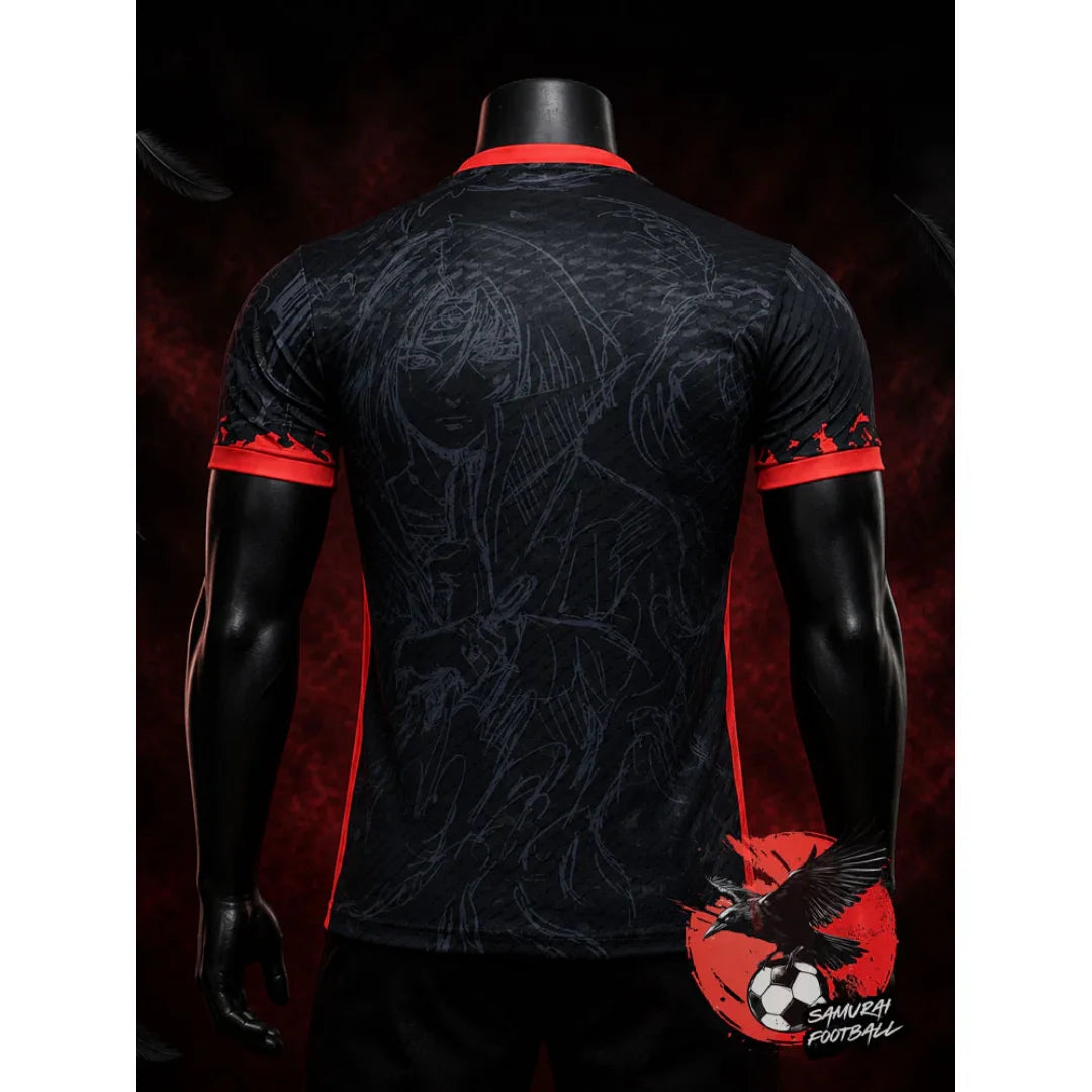 T-Shirt Anime Naruto – La Mort d'Itachi | Style Football Japonais Unisexe