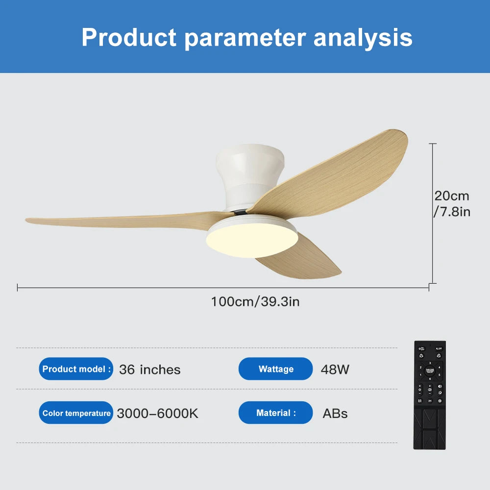 Ventilateur de plafond haute puissance — Chambre, Salon et Salle à manger