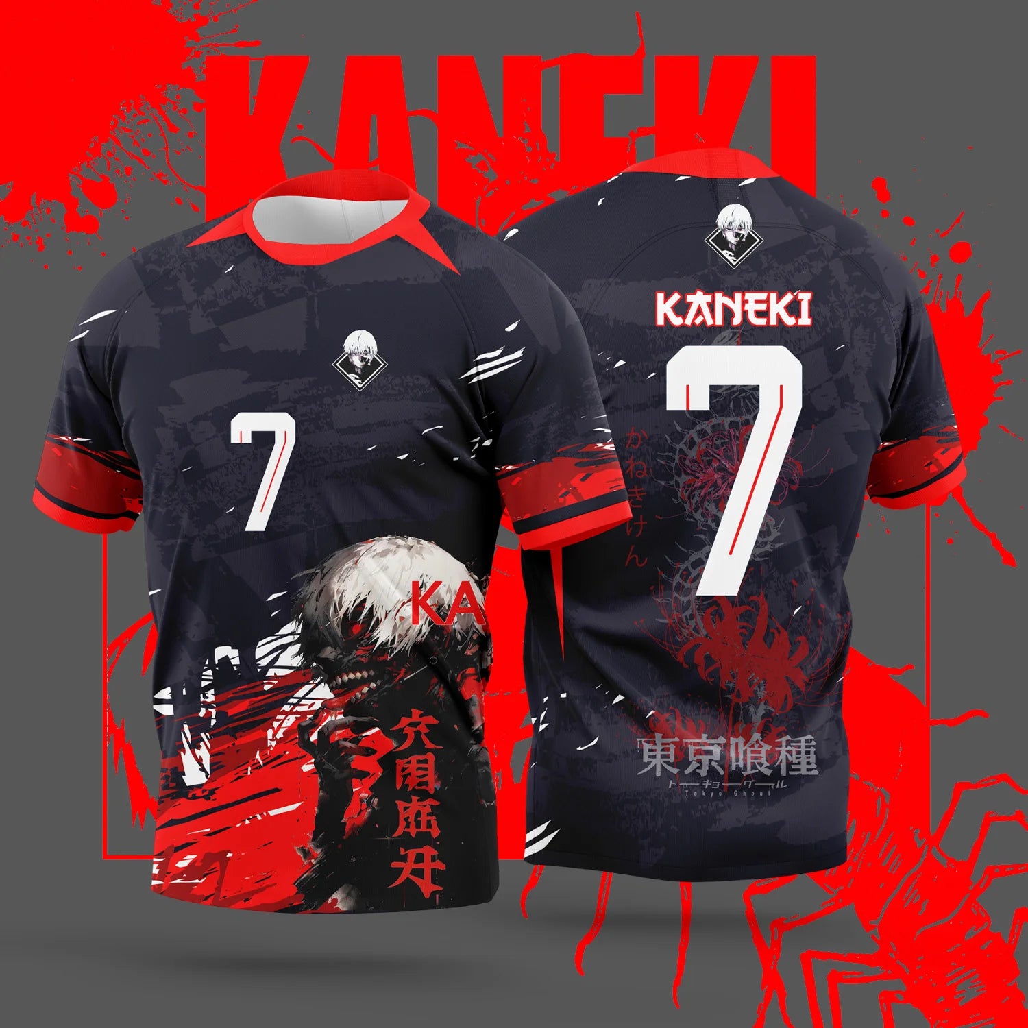 T-Shirt Anime Tokyo Ghoul – Style Manga Japonais | Unisexe XXS-6XL