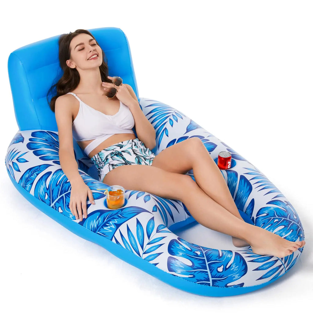 Flotteur Gonflable Chaise Longue – Matelas de Piscine Adulte