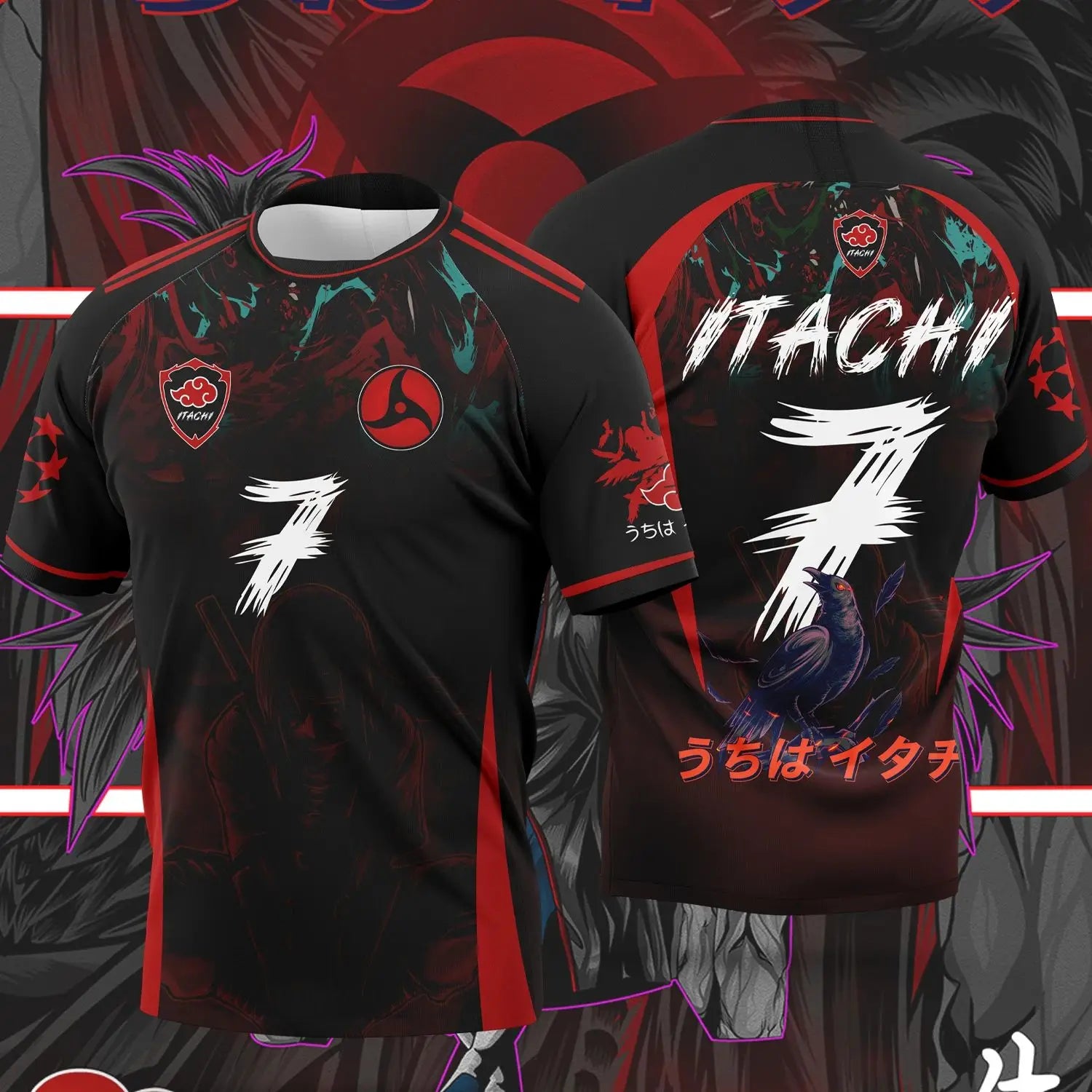 T-Shirt Anime Naruto – Uchiha Itachi | Cosplay Manga Unisexe