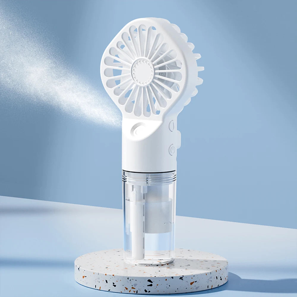 Ventilateur brumisateur portable rechargeable USB - 4 vitesses