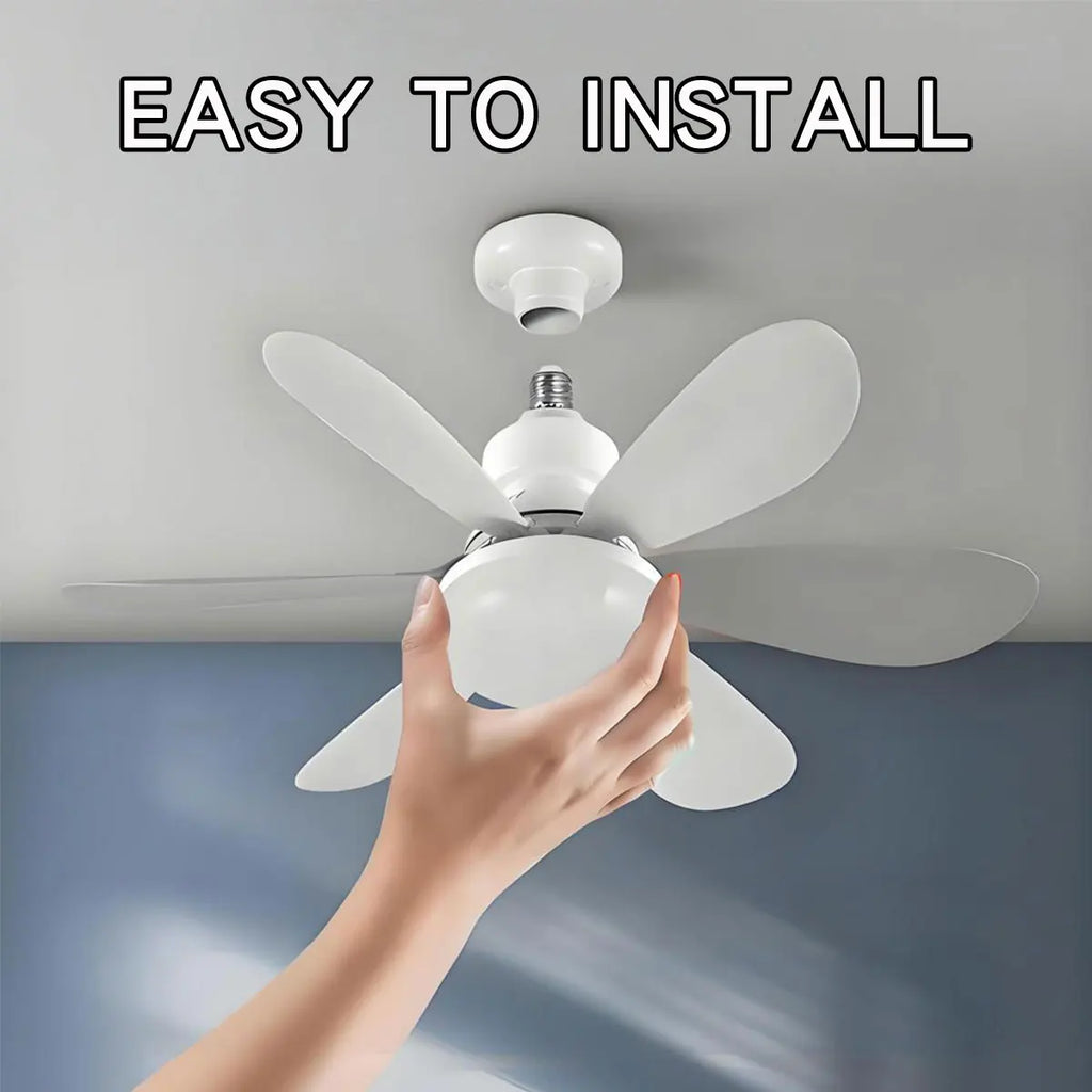 Ventilateur de plafond LED E27 avec télécommande et variateur — 30W/40W
