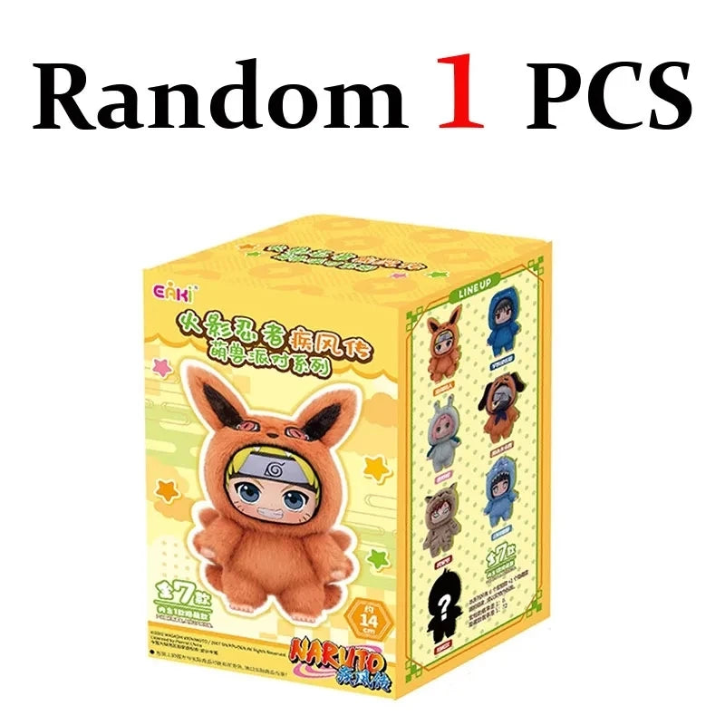 2026 A Series of Cute Plush Toys, Cartoon Backpacks, Pendants, Anime Peripheral Gift Boxes Naruto Blind Box Gifts Toy Collection