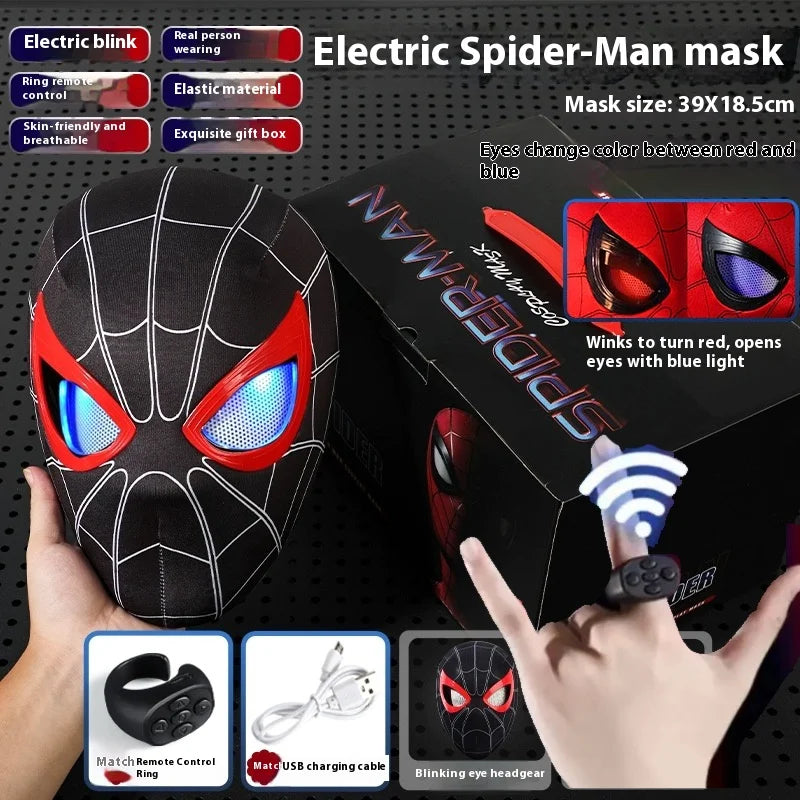 Masque Spider-Man Électrique Télécommandé – Yeux contrôlable   | Cosplay