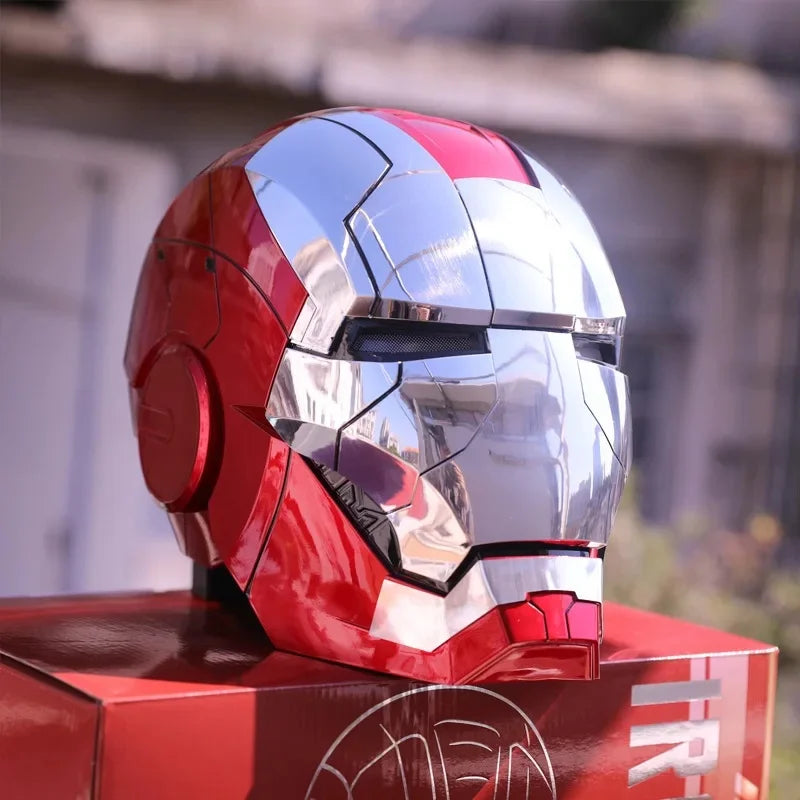 Casque Iron Man MK5 Électrique – Commande Vocale & Télécommande | Échelle 1:1