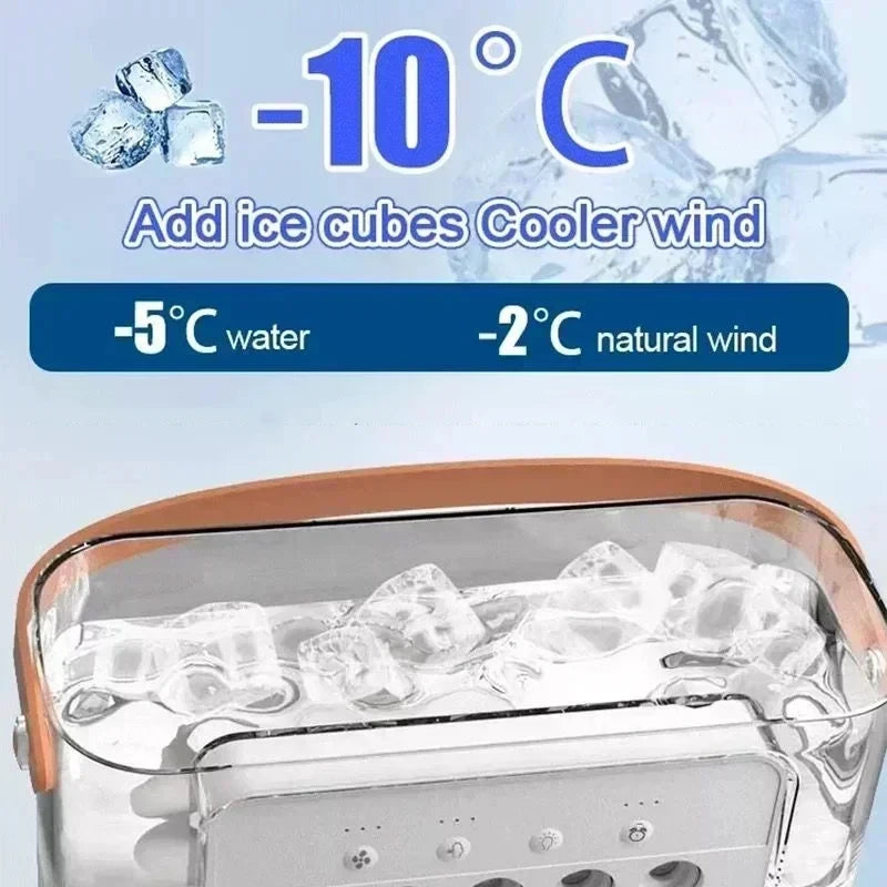 Ventilateur 3-en-1 : Climatiseur, Humidificateur et Veilleuse LED