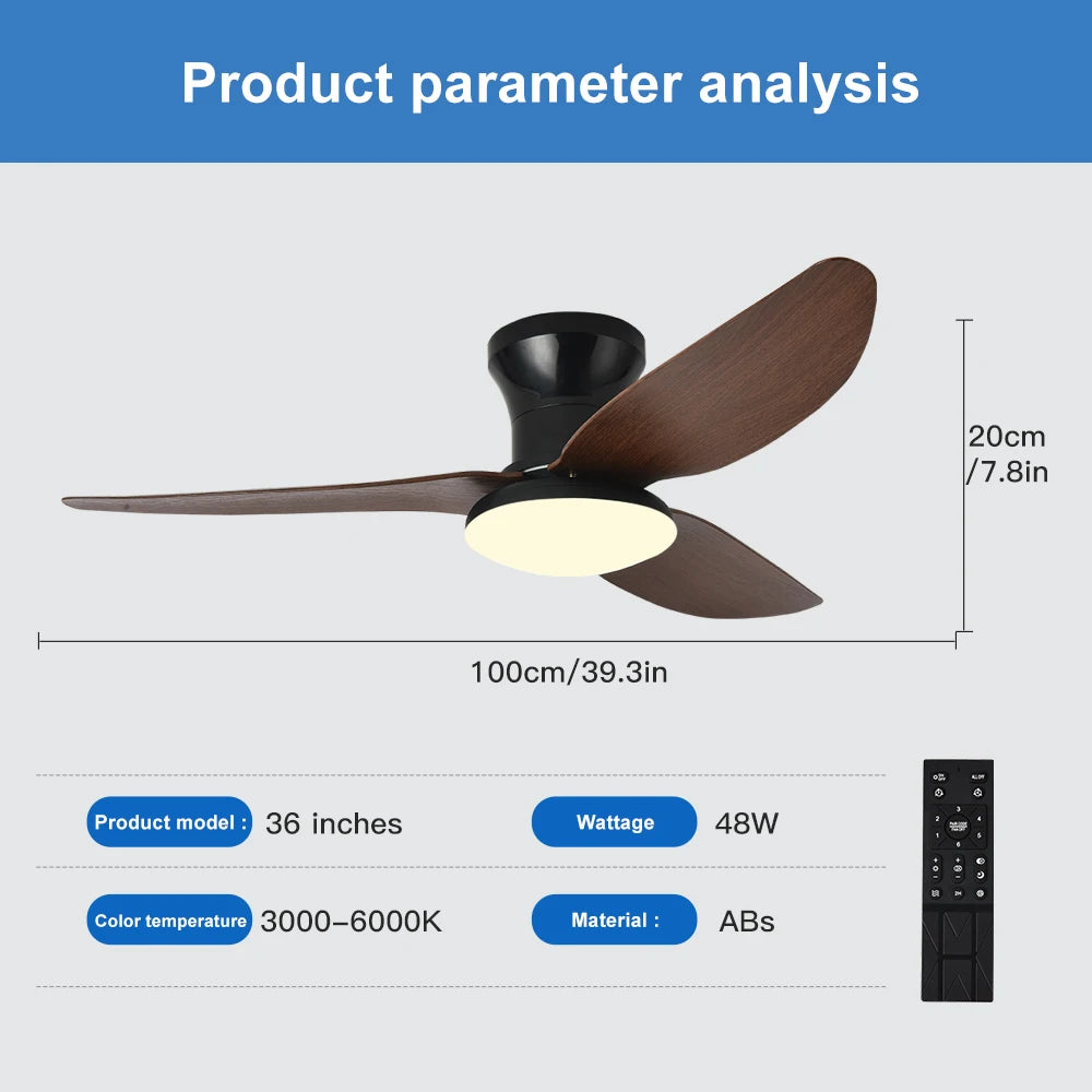 Ventilateur de plafond haute puissance — Chambre, Salon et Salle à manger