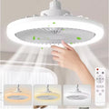 Ventilateur de plafond rotatif 3-en-1 avec télécommande — Lumière LED E27