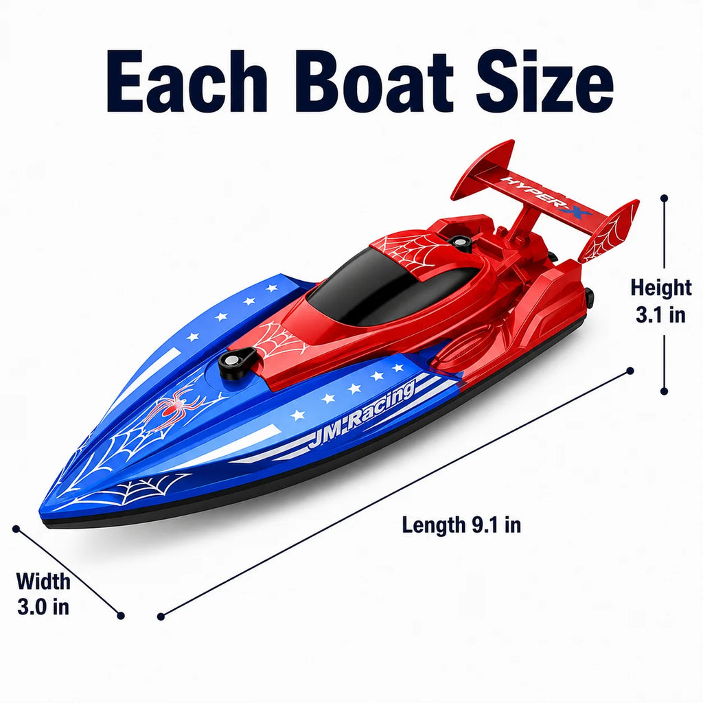 Bateau Télécommandé RC – Lot de 2 pour Enfants | Jeu Aquatique