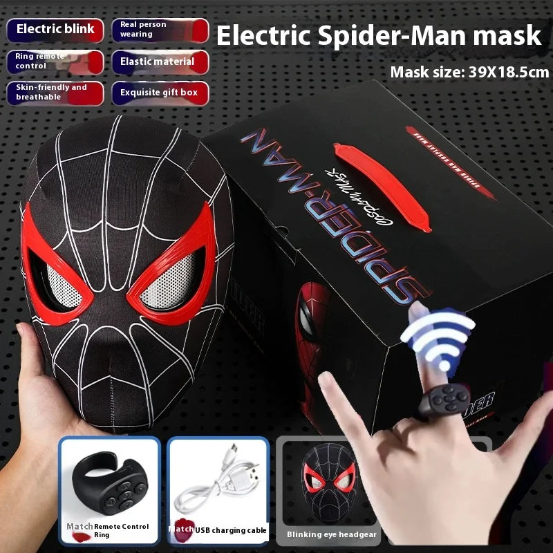 Masque Spider-Man Électrique Télécommandé – Yeux contrôlable   | Cosplay