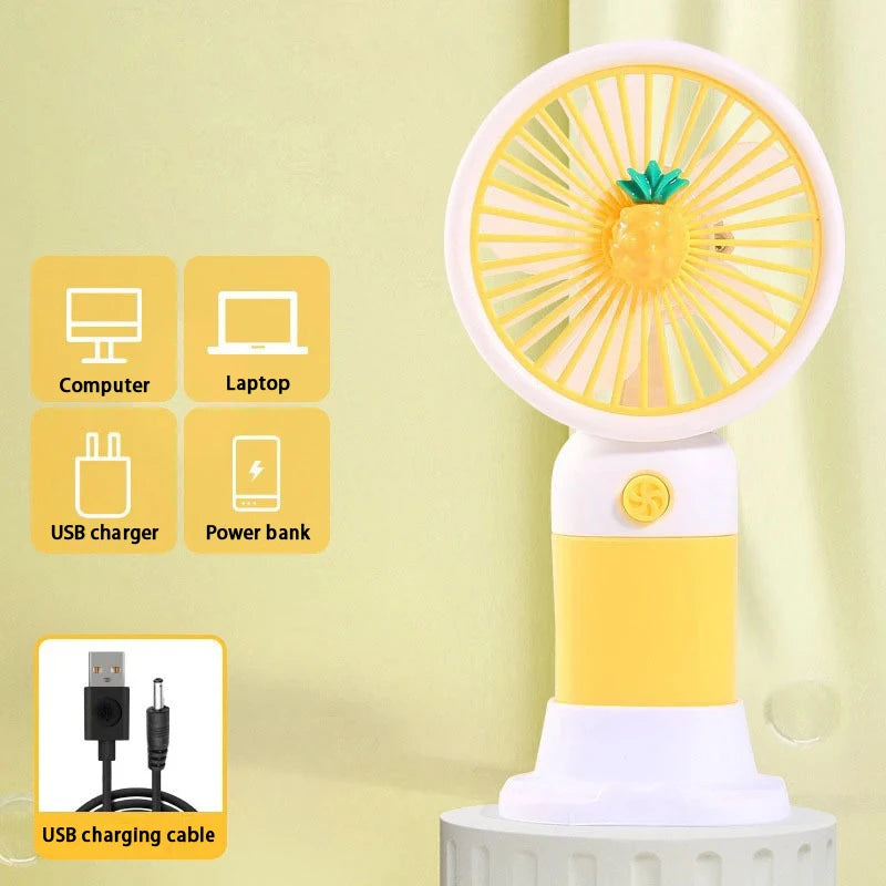 Mini ventilateur USB rechargeable - Main libre ou sur table