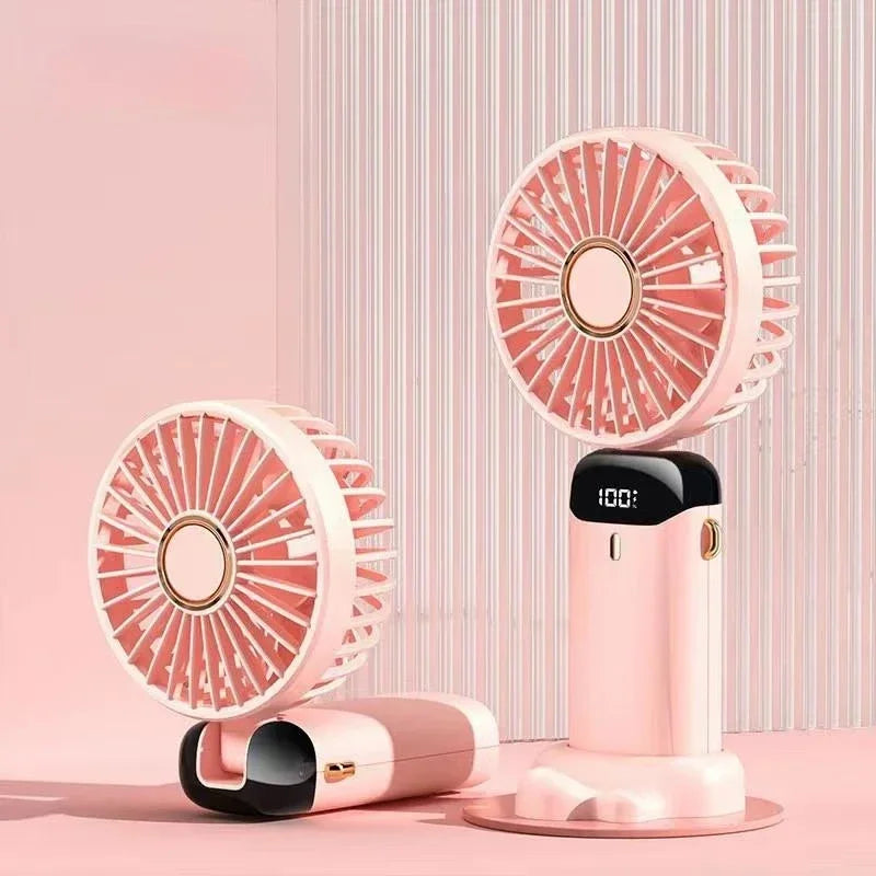 Ventilateur rechargeable LED avec affichage digital