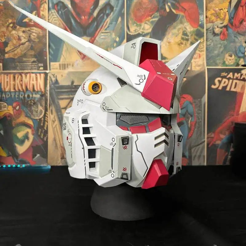 Casque Gundam RX78 Lumineux Full Face – LED Intégrées | Cosplay & Collection