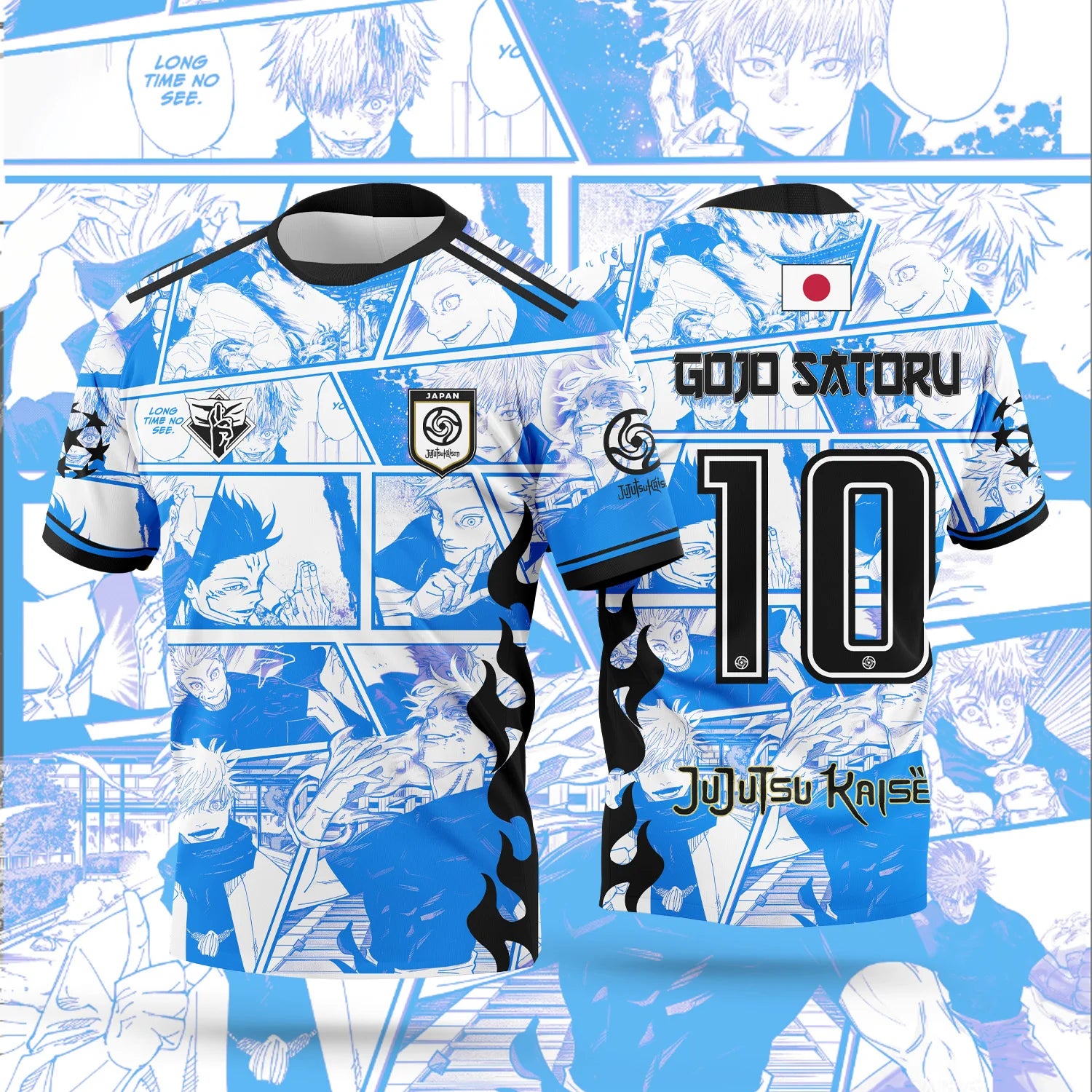 T-Shirt Anime Jujutsu Kaisen – Gojo Satoru | Style Manga Unisexe