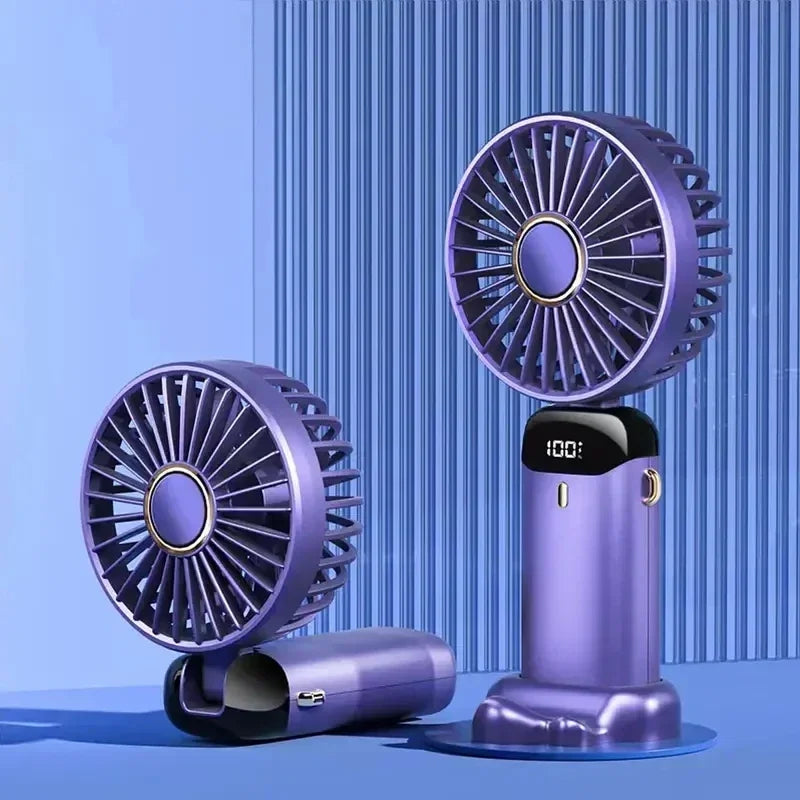 Ventilateur rechargeable LED avec affichage digital