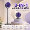 Ventilateur sur pied 3-en-1 USB-C — 5 vitesses, silencieux et portable