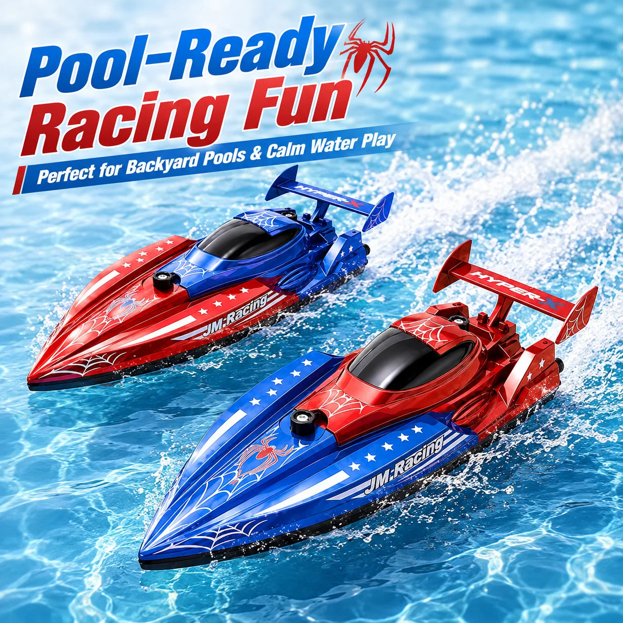 Bateau Télécommandé RC – Lot de 2 pour Enfants | Jeu Aquatique