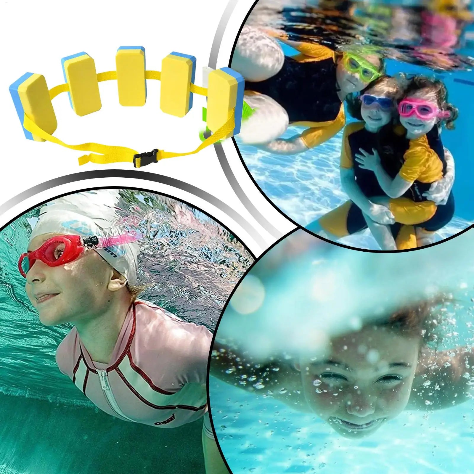 Ceinture de Natation EVA Enfant – Aide à la Flottaison Ajustable