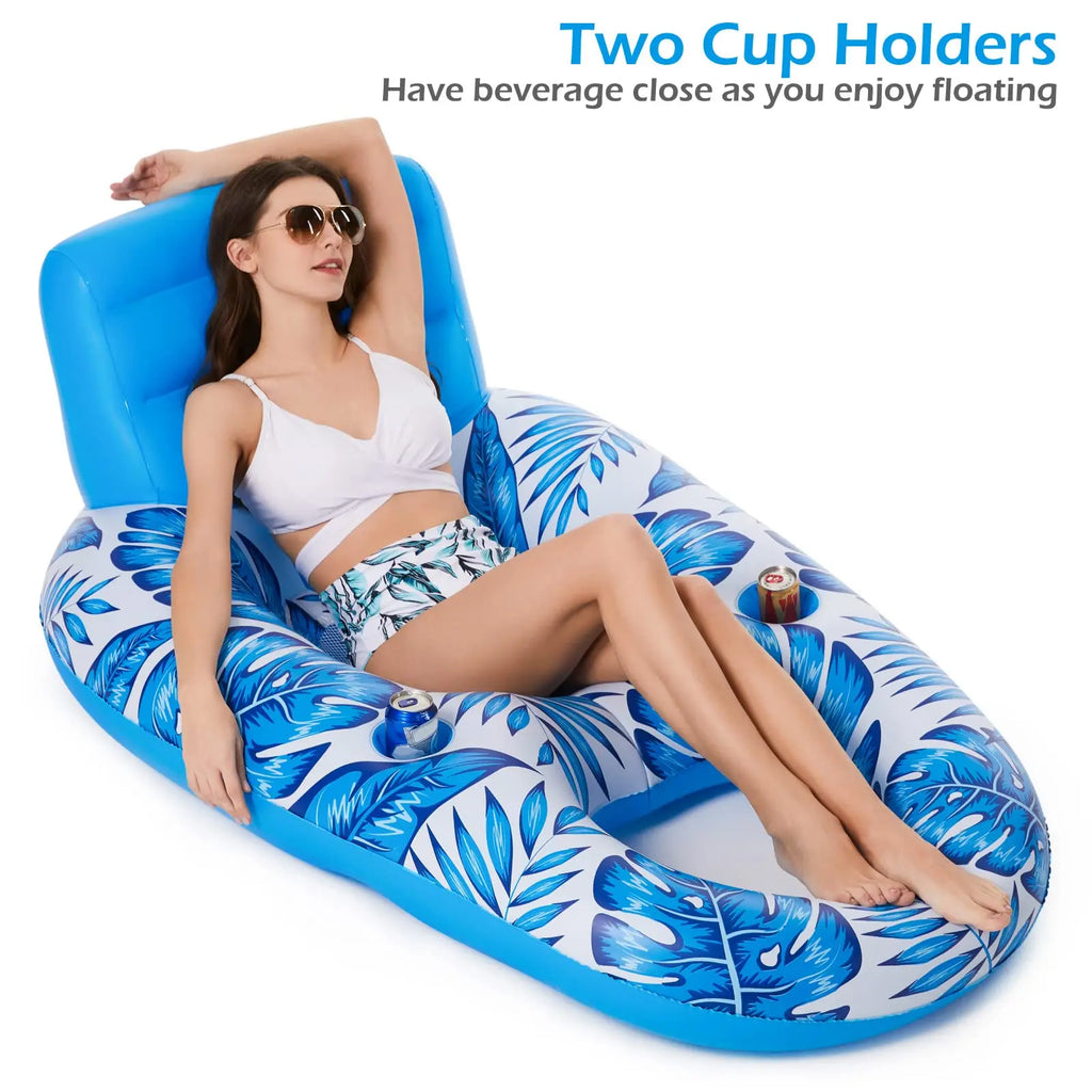 Flotteur Gonflable Chaise Longue – Matelas de Piscine Adulte