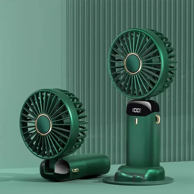 Ventilateur rechargeable LED avec affichage digital